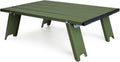 Mini tavolino pieghevole da campeggio in alluminio ultraleggero con borsa trasporto verde per picnic e barbecue