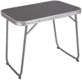 Tavolino pieghevole da campeggio in acciaio grigio 60 x 40 x 50 cm