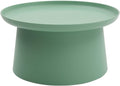 Tavolino Rotondo Ibiza in Polipropilene Verde 70x70x36 cm per Esterno
