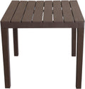 Tavolo quadrato da giardino 80 x 80 cm finitura moka per arredamento esterno